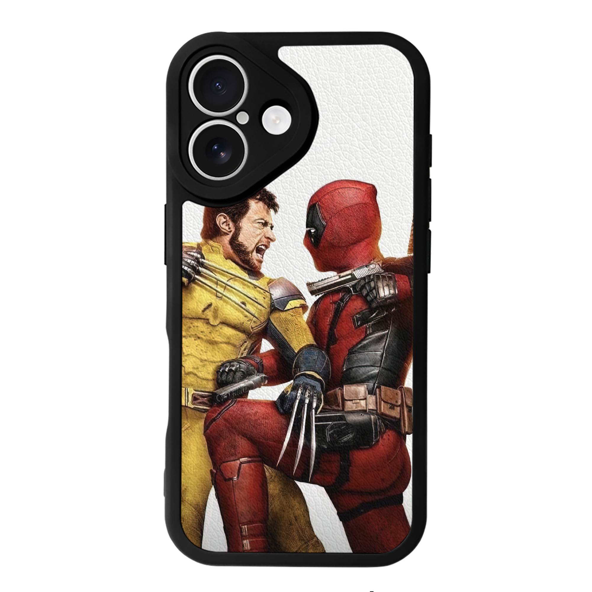 （画像用） Deadpool デッドプール 【iPhone 16シリーズ対応】シリコンスマホケース（レザー調） 材質：シリコン